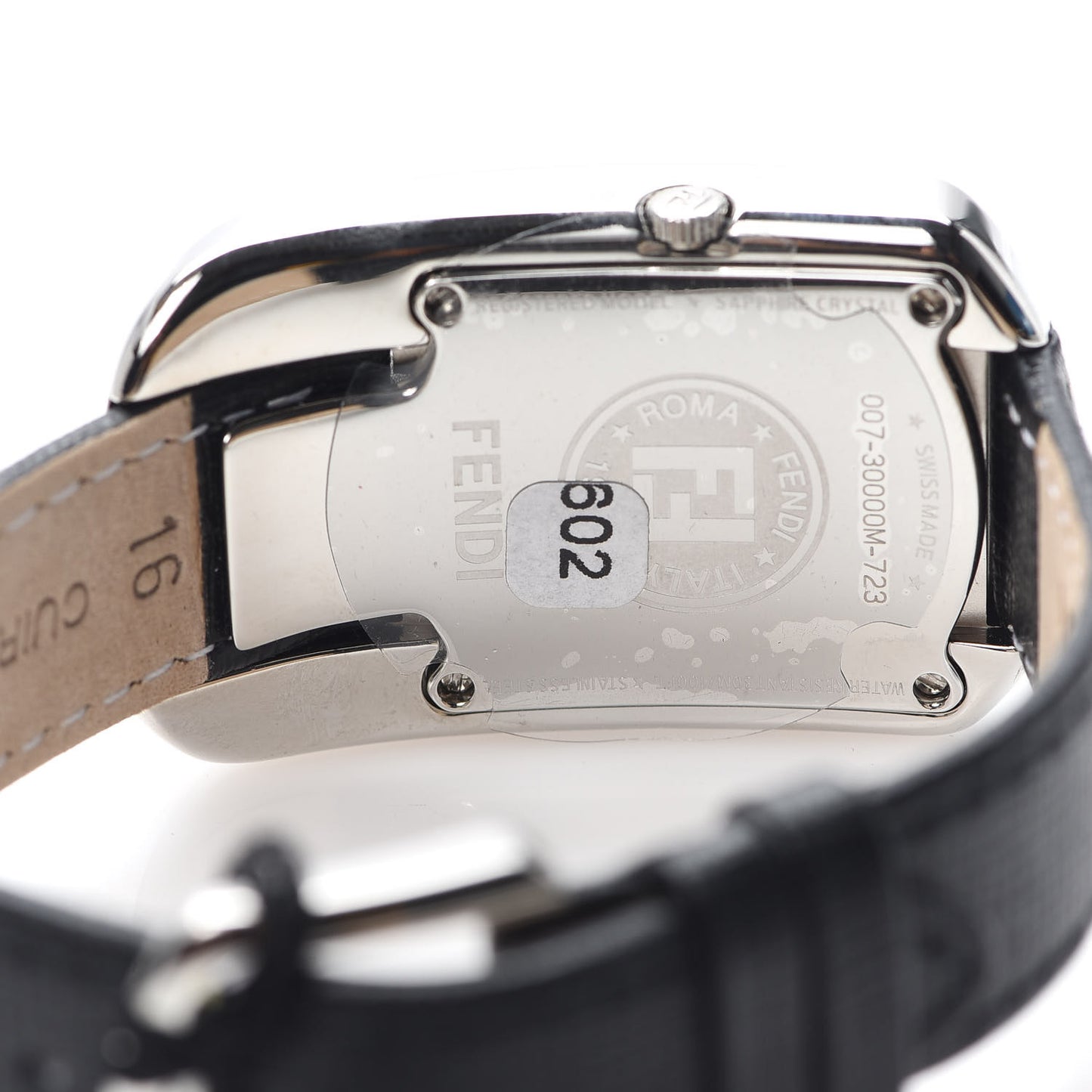 Stainless Steel Calfskin Diamond Mother of Pearl Enamel 29mm Chameleon Quartz Watch