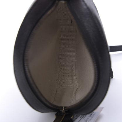 Gucci Velvet Calfskin GG Monogram Round Shoulder Bag Blue Beige 5 of 9