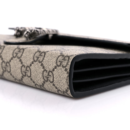 Gucci GG Supreme Monogram Mini Dionysus Chain Wallet Beige Black 8 of 9