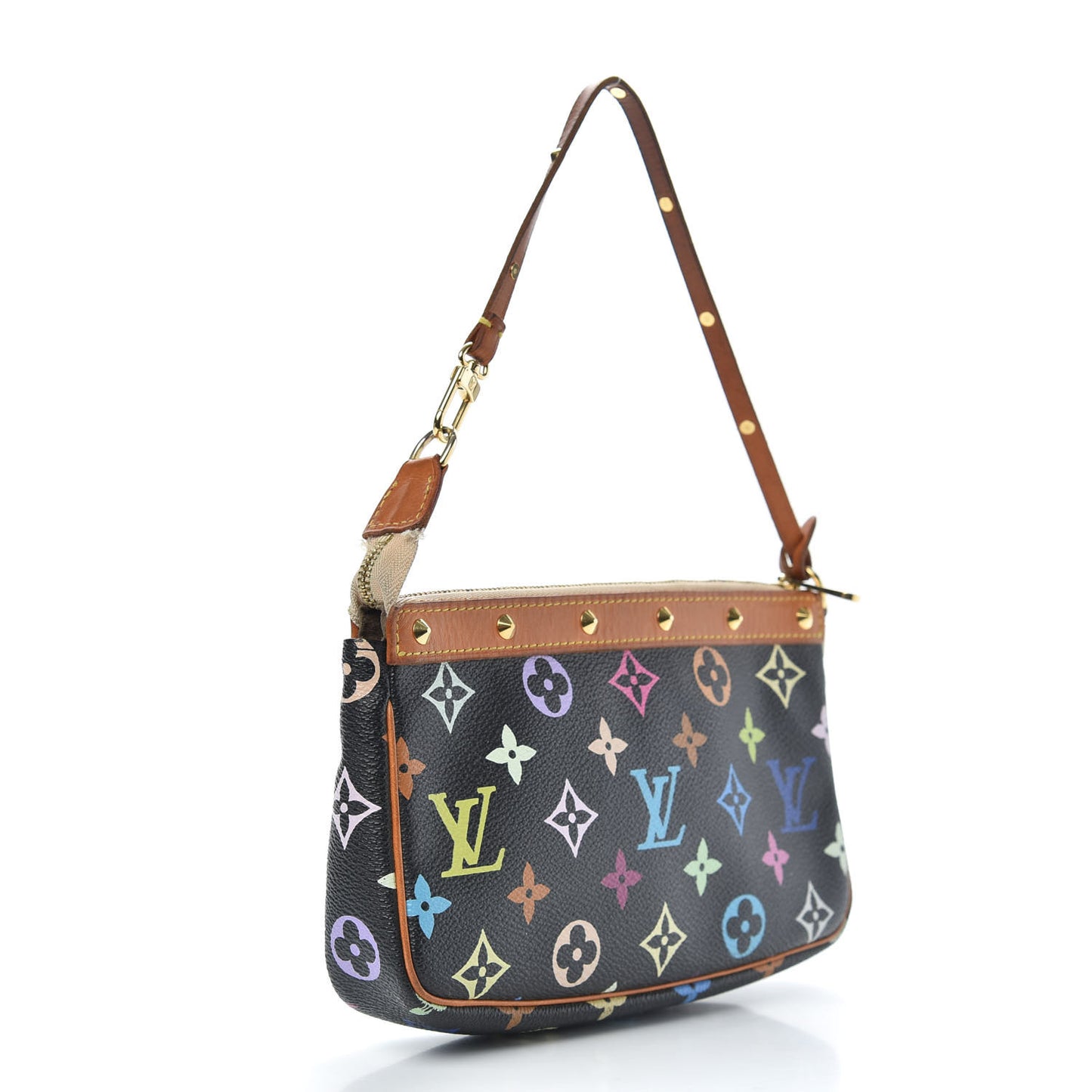 Monogram Multicolor Pochette Accessories Black