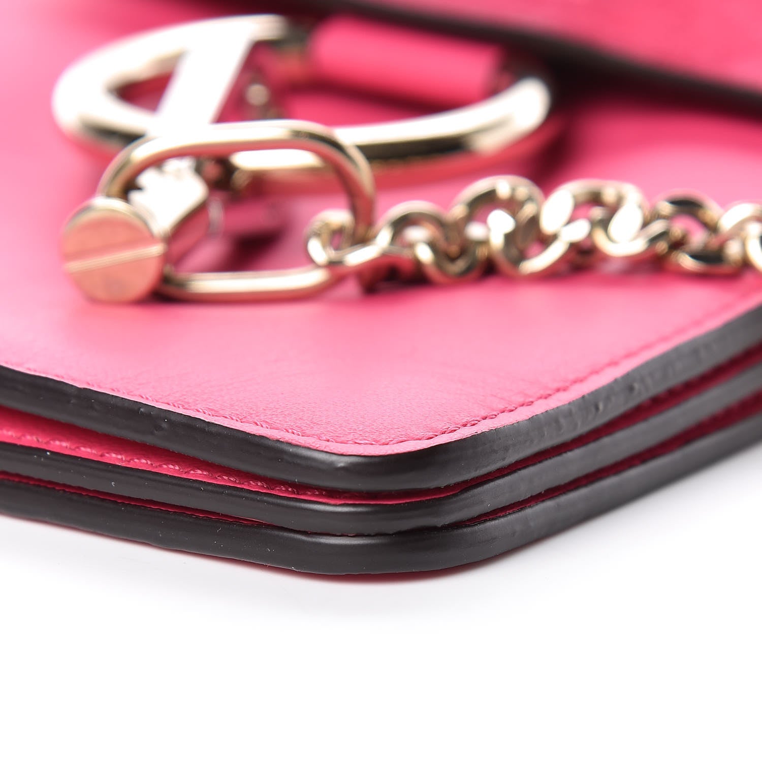 Chloe Suede Calfskin Mini Faye Bracelet Bag Fuchsia Rose 14 of 15