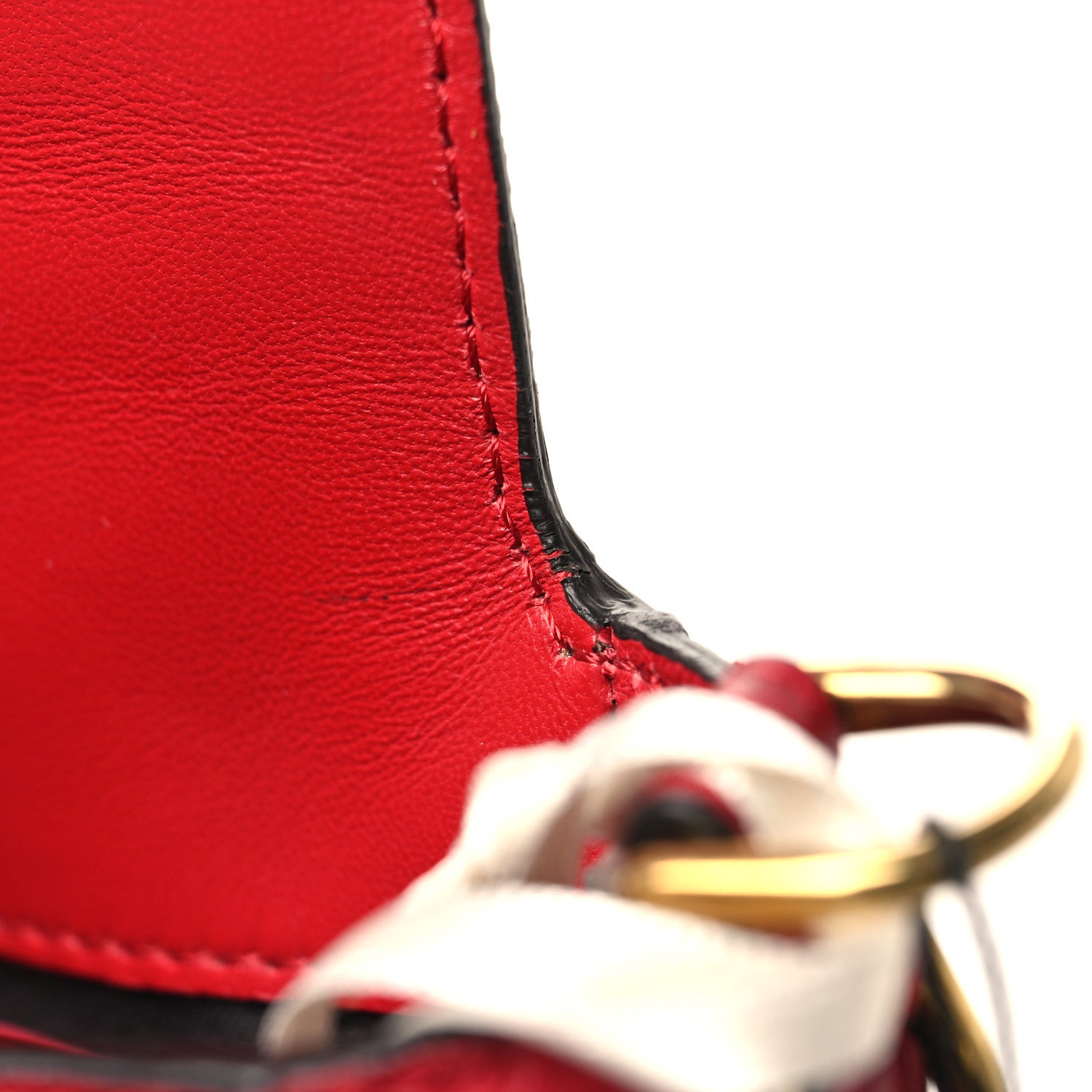 Fendi Nappa FF 1974 Embossed Baguette Fragola 10 of 10
