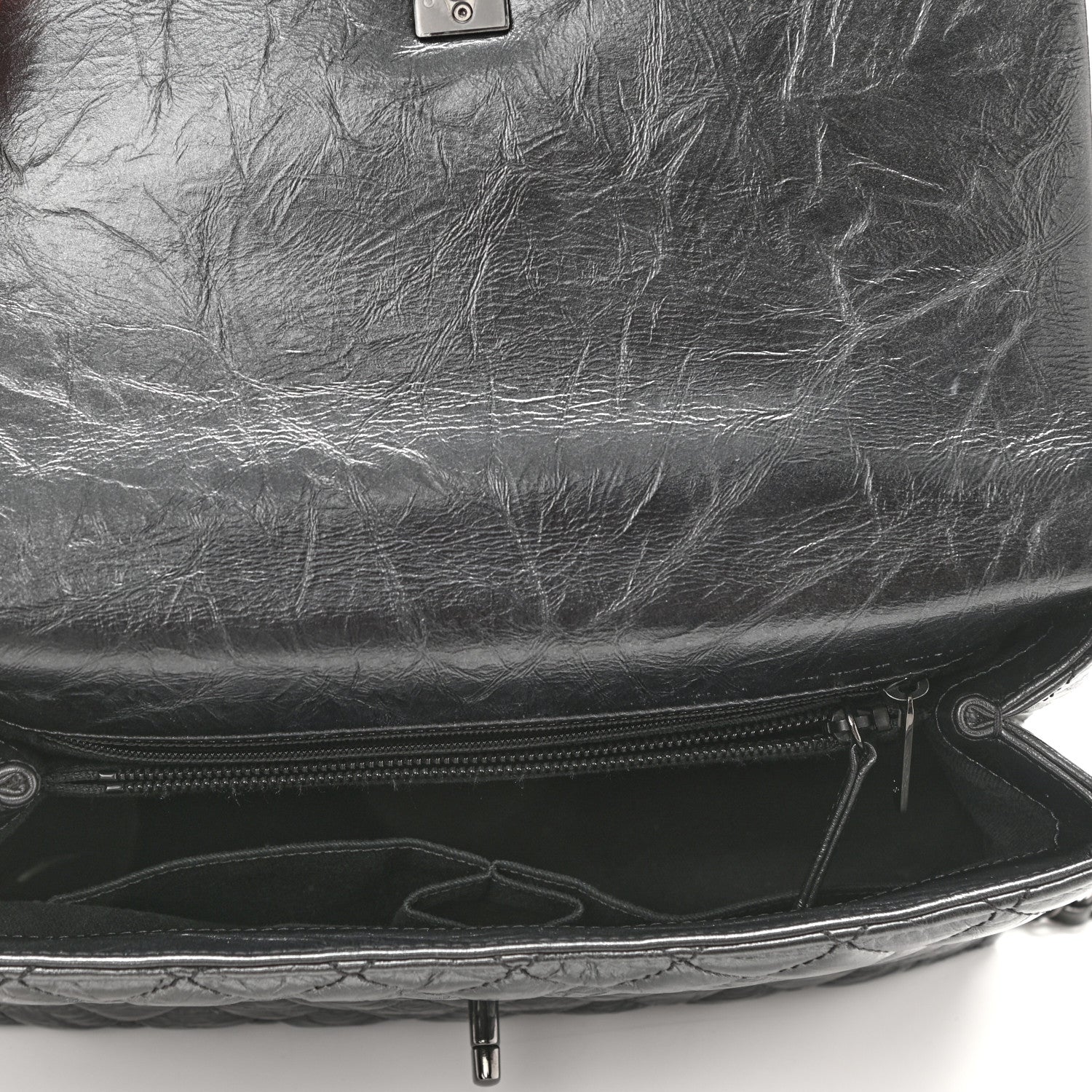 Chanel Aged Calfskin Quilted Small Coco Handle Flap So Black 5 of 11