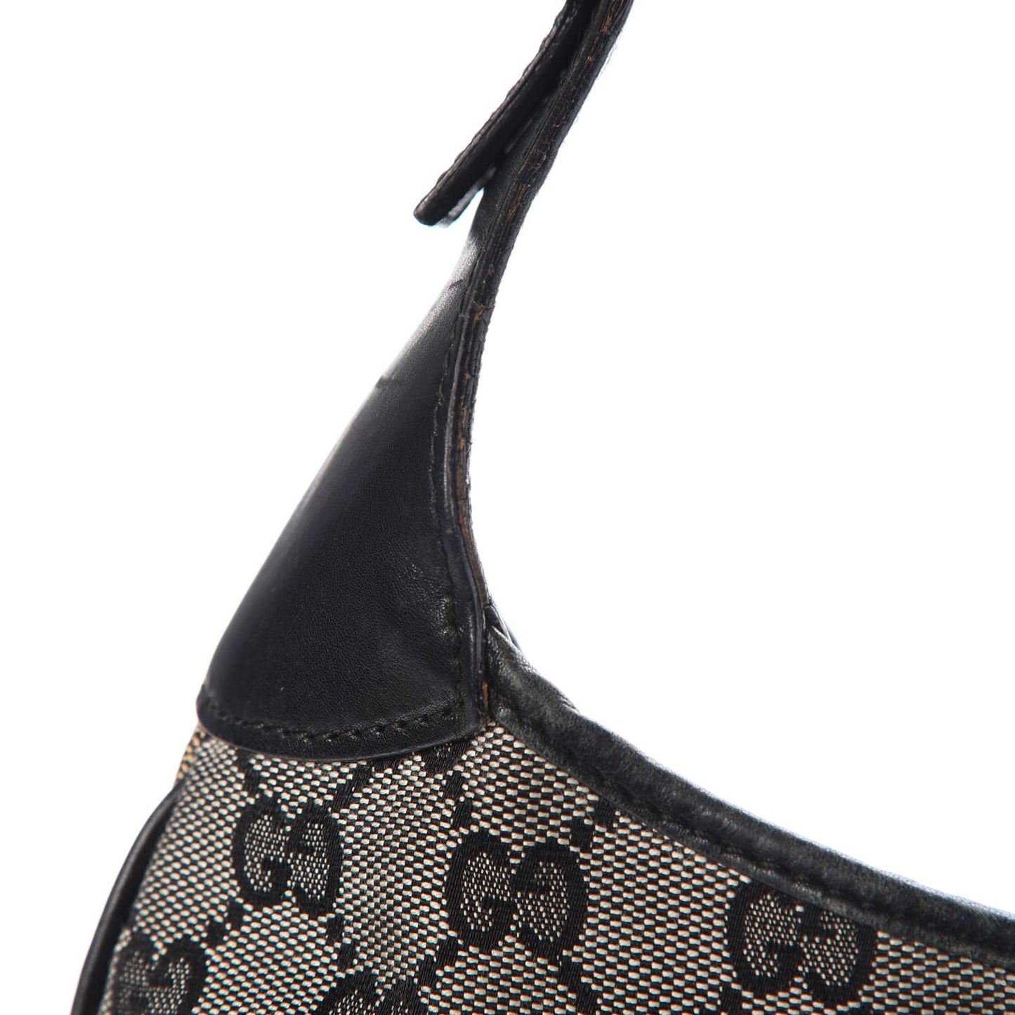 Denim Monogram Small Jackie O Hobo Black