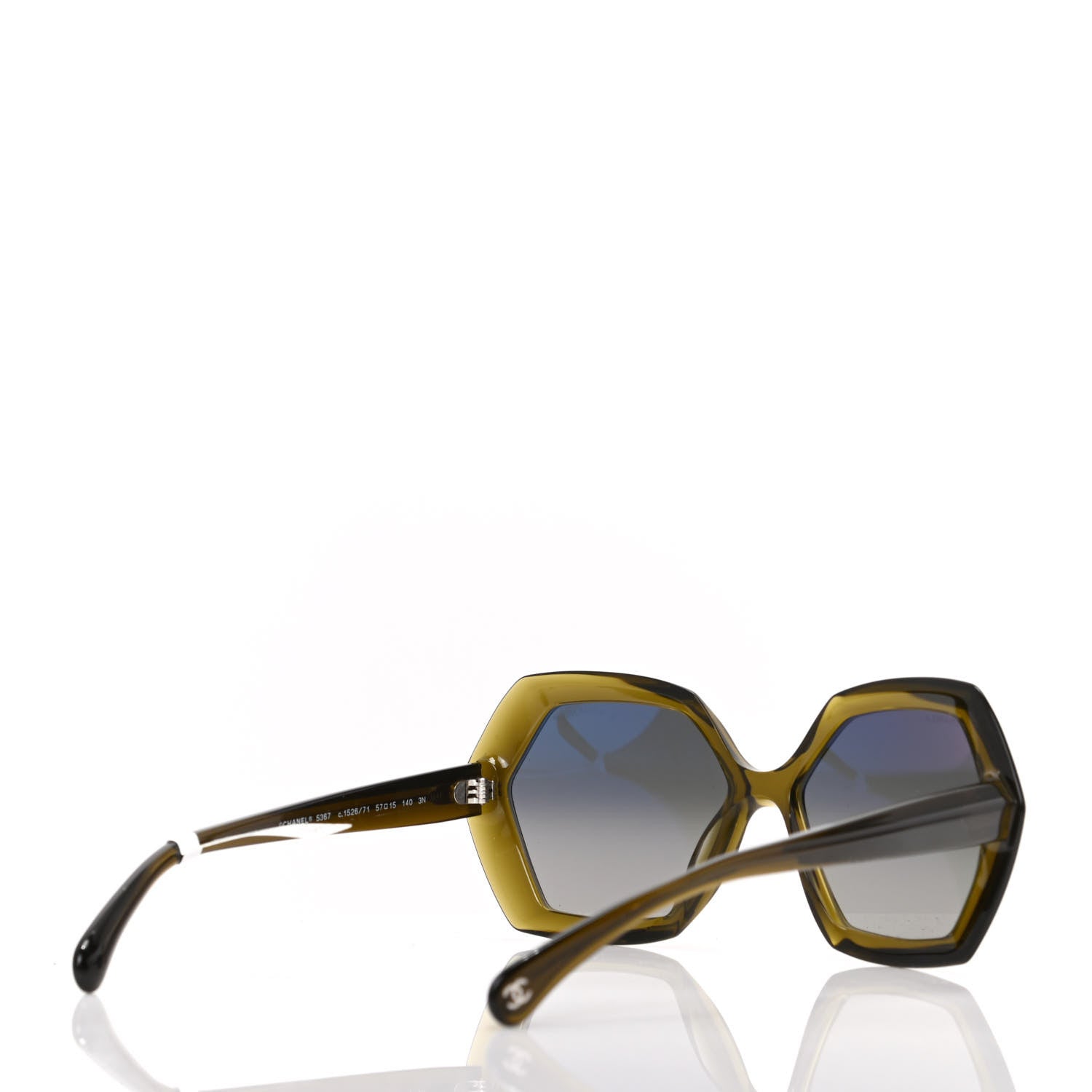 Chanel Acetate Round Sunglasses 5367 Olive 4 of 8