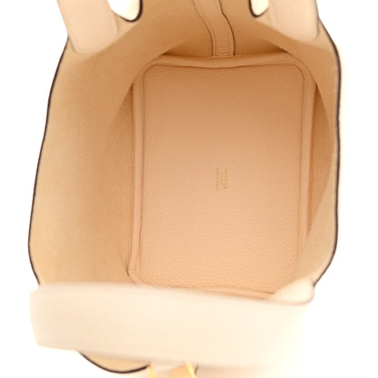 Hermes Taurillon Clemence Picotin Lock 18 PM Nata 5 of 11