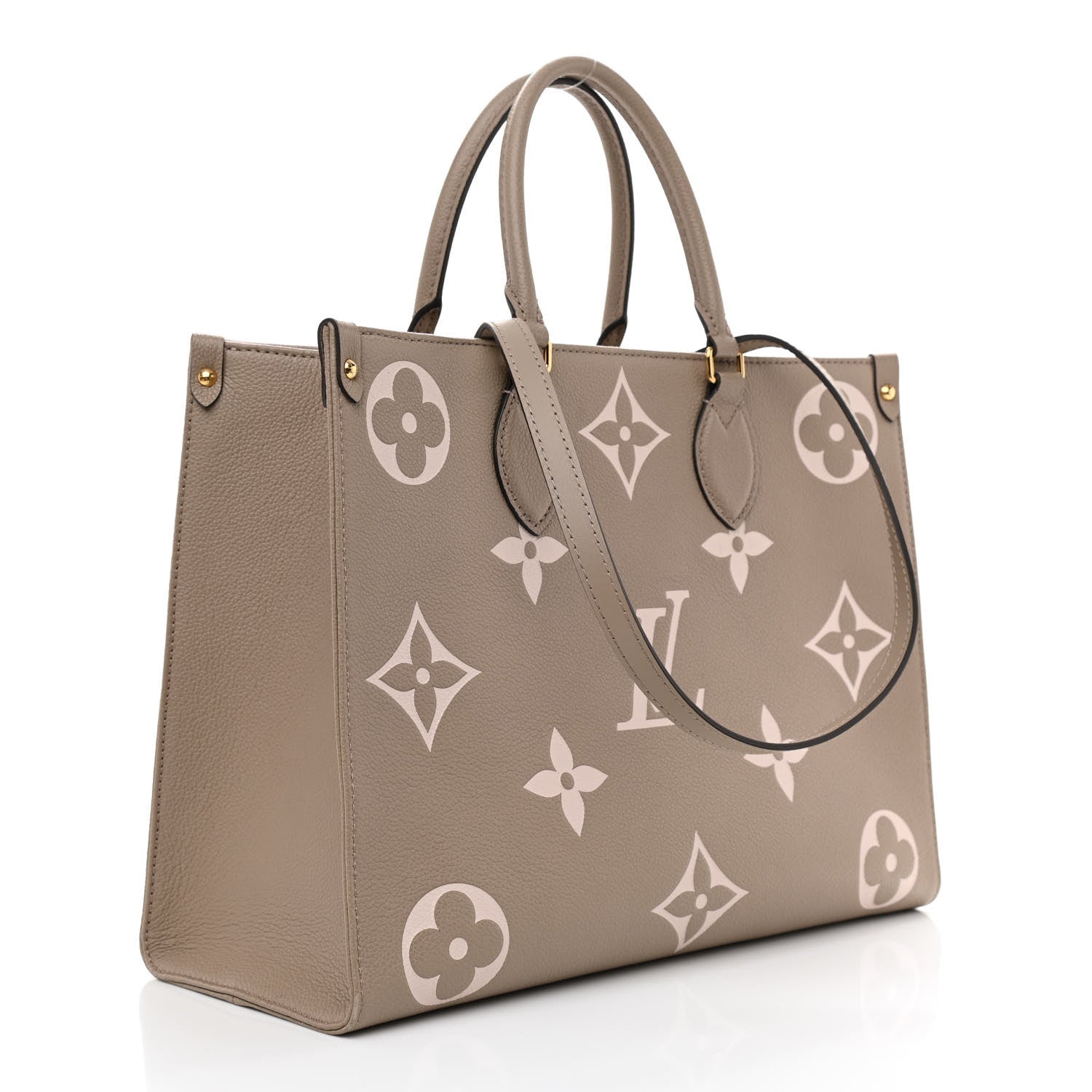 Louis Vuitton Empreinte Monogram Giant Onthego MM Tourterelle Creme 3 of 8