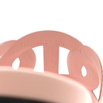 Hermes Suede Goatskin Extra Sandals 37.5 Rose Opaline 8 of 9