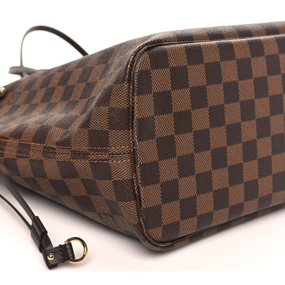 Louis Vuitton Damier Ebene Neo Neverfull MM Rose Ballerine 9 of 12