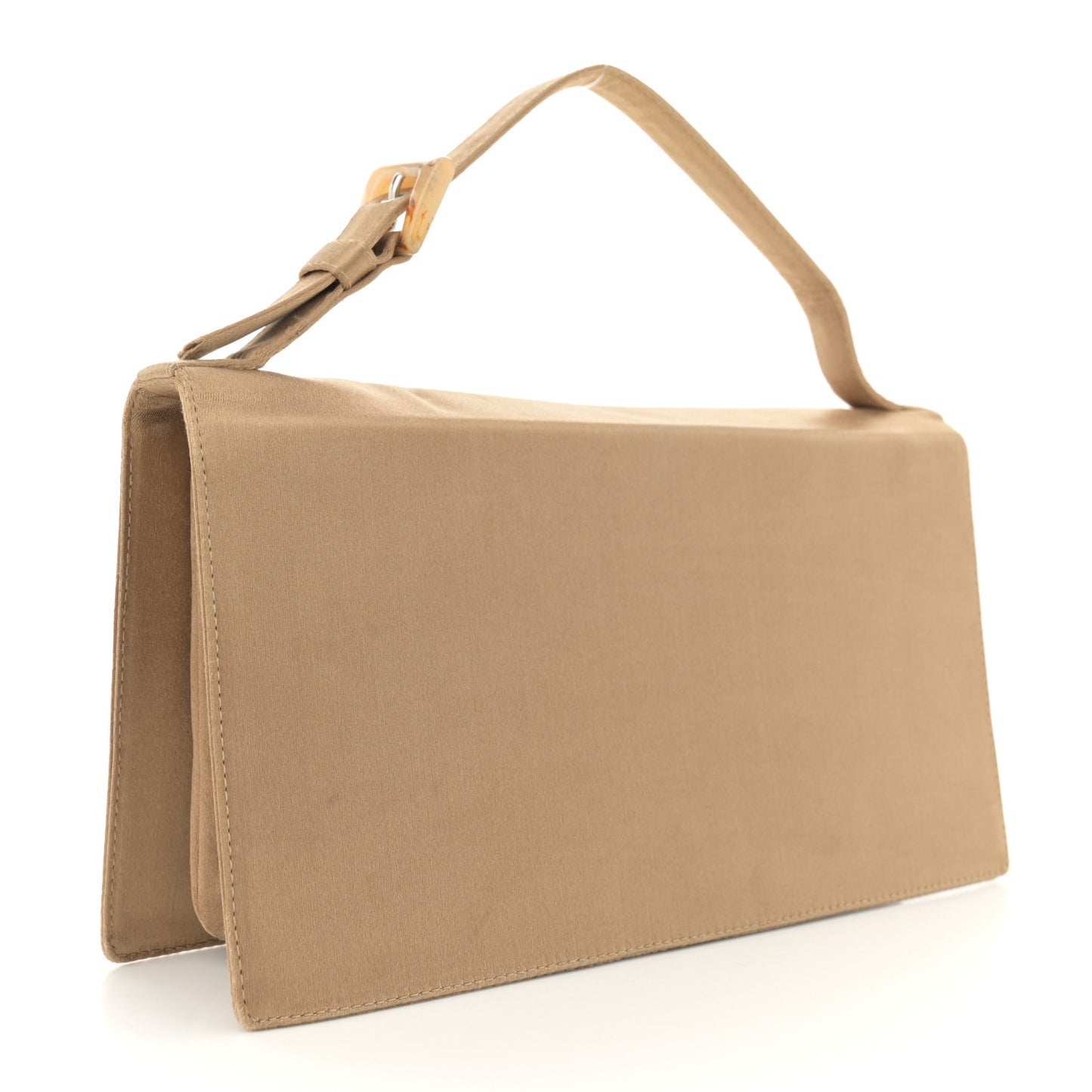 Satin Strap Clutch Gold