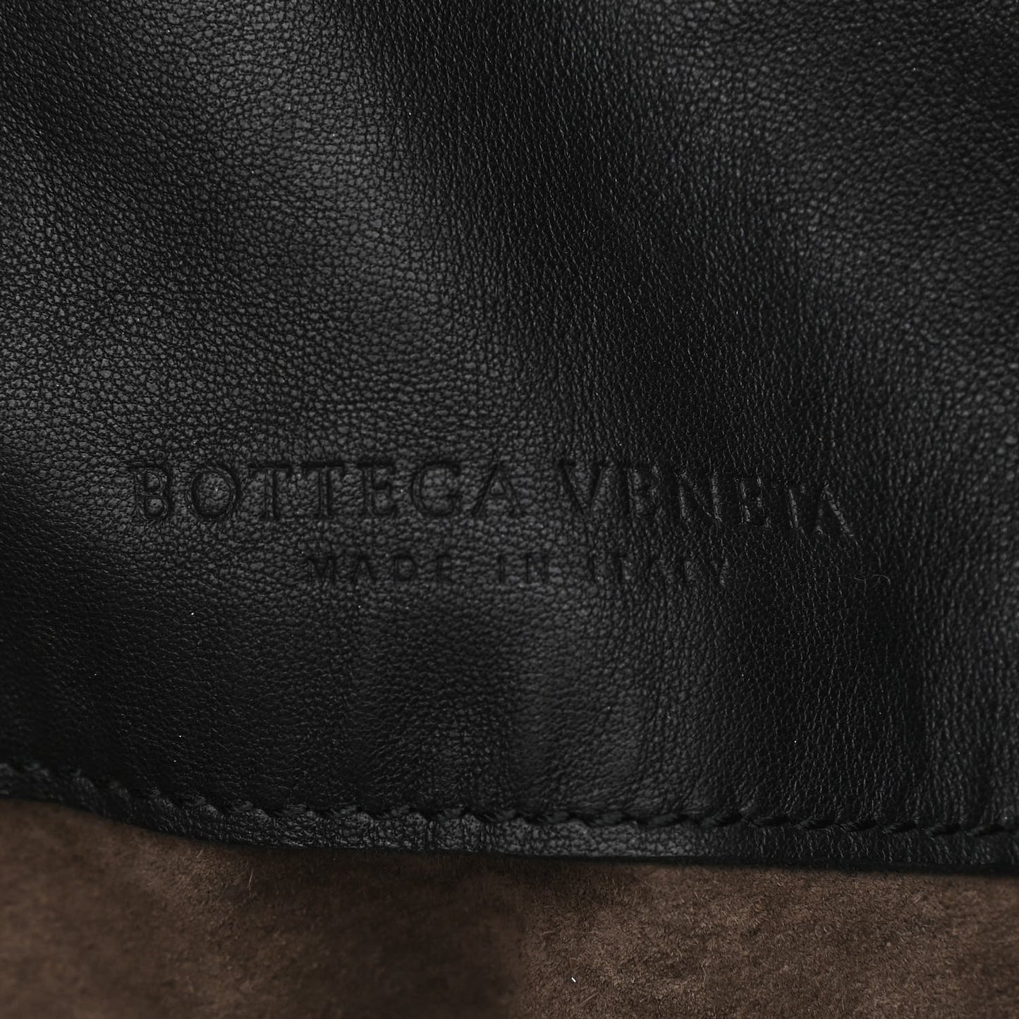 Nappa Intrecciato Large Franges Shoulder Bag Black