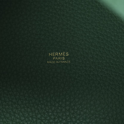 Hermes Taurillon Clemence Picotin Lock 22 MM Vert Vertigo 6 of 11