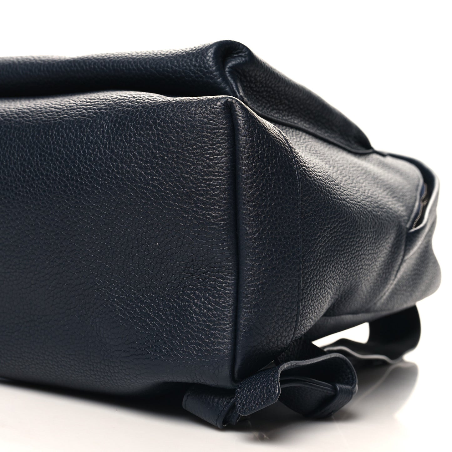 Grained Calfskin Buckley Backpack Navy