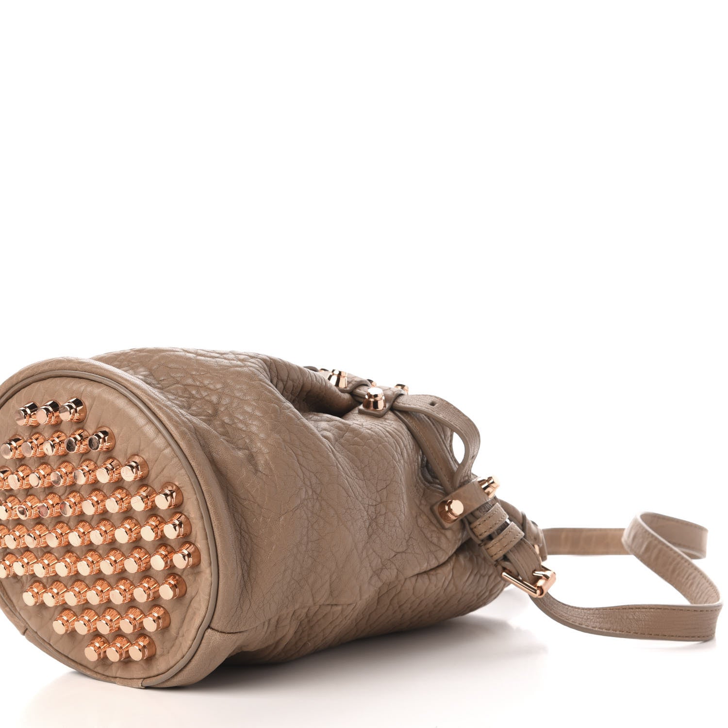 Alexander Wang Pebbled Lambskin Diego Bucket Bag Latte 9 of 12