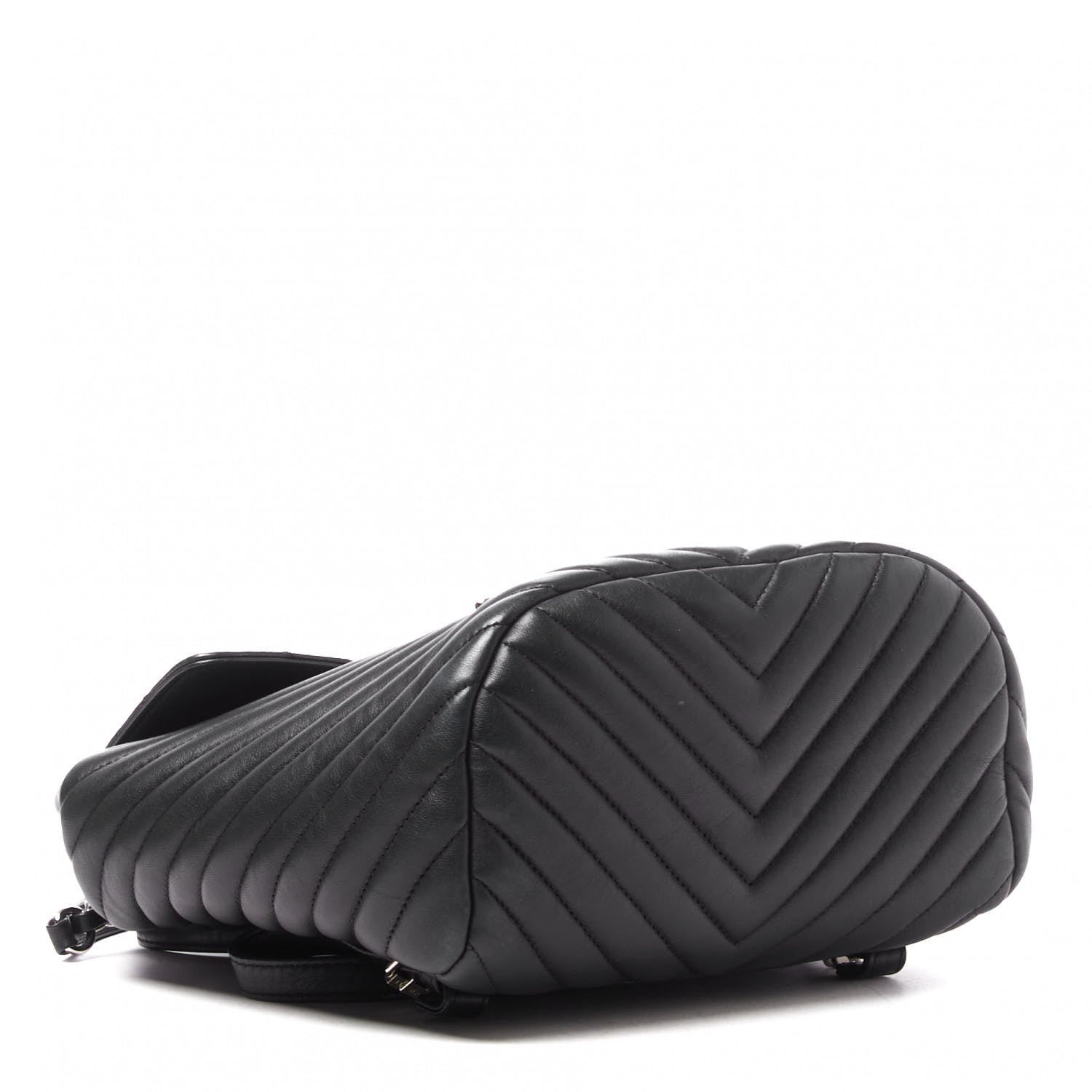 Chanel Calfskin Chevron Quilted Small Urban Spirit Backpack Black 3 of 9