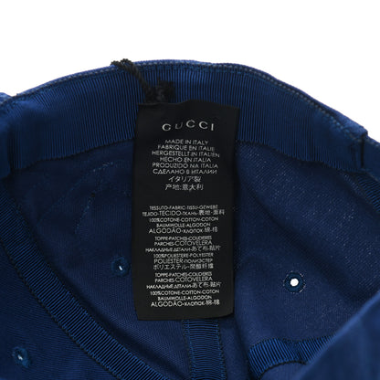 Gucci X MLB Cotton NY Yankees Baseball Hat 57-61 Blue 9 of 10