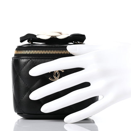 Chanel Lambskin Quilted My Chanel Lady Vanity Case With Chain Black 2 of 7