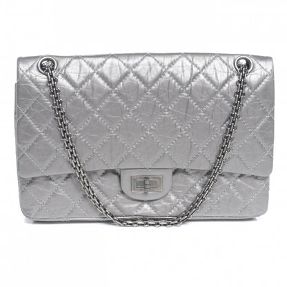 Chanel Aged Calfskin 2.55 Reissue 226 Jumbo Flap Silver 1 of 6
