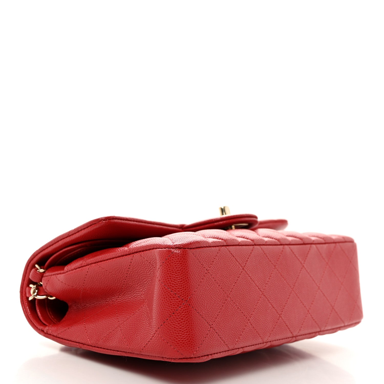 Chanel Caviar Quilted Small Double Flap Red 4 of 10