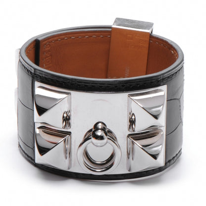 Hermes Alligator Collier De Chien CDC Bracelet Black 1 of 6