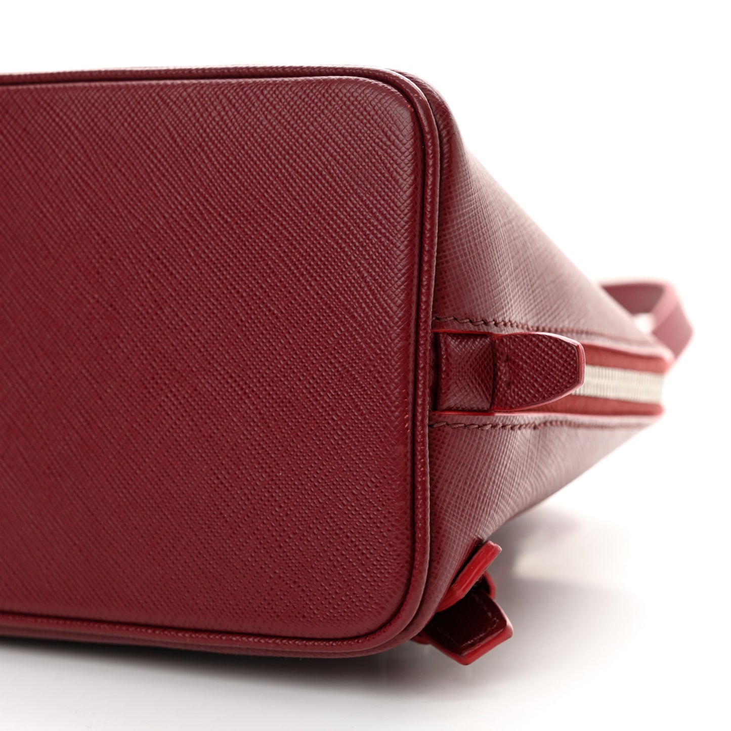 Saffiano Lux Promenade Backpack Cherry