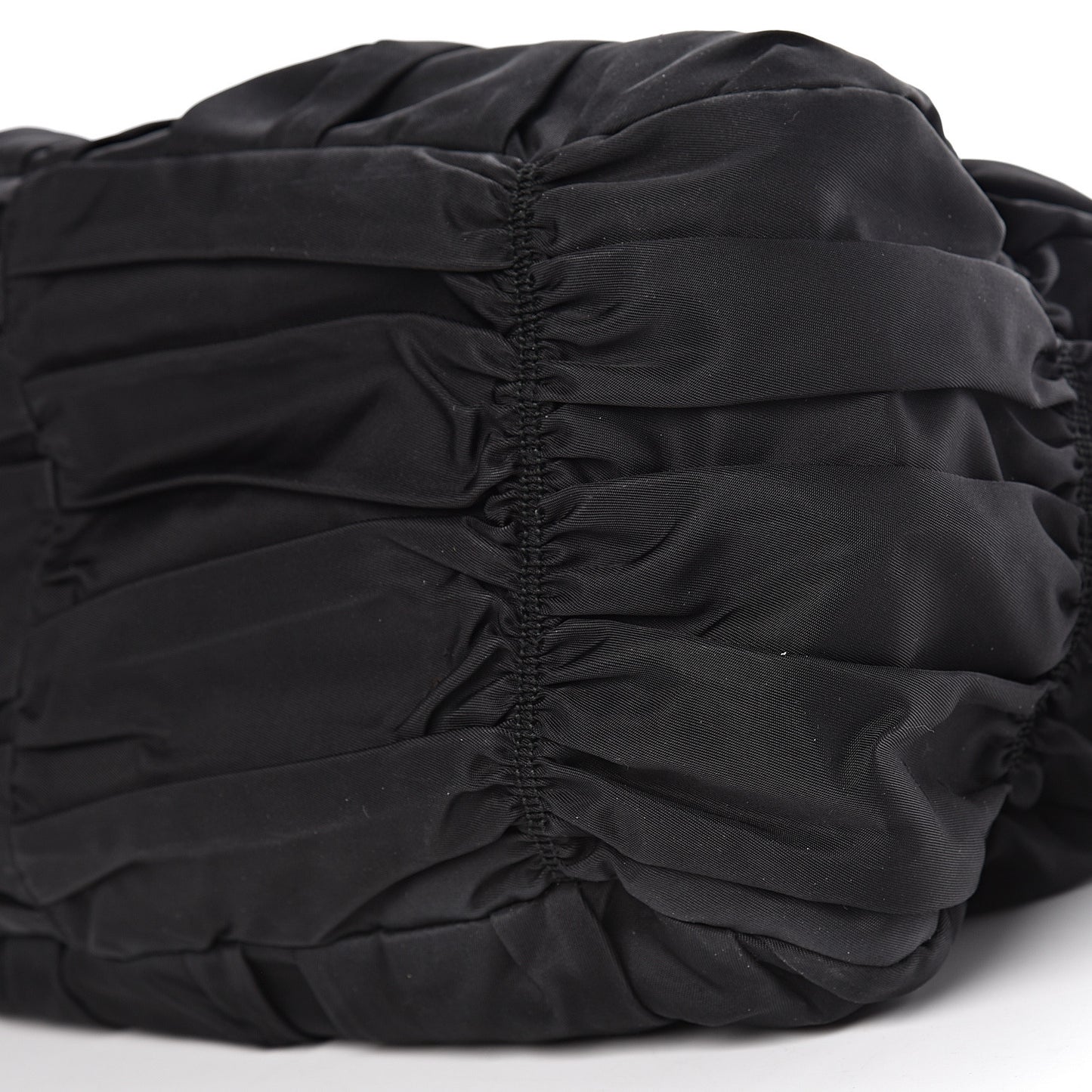 Tessuto Nylon Gaufre Satchel Black