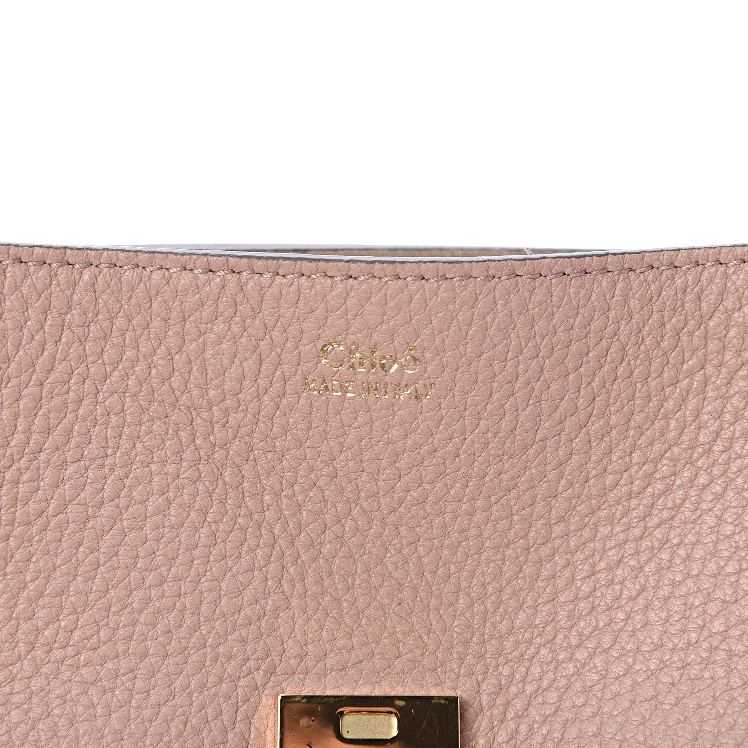 Chloe Grained Lambskin Drew Shoulder Bag Cement Pink 5 of 12