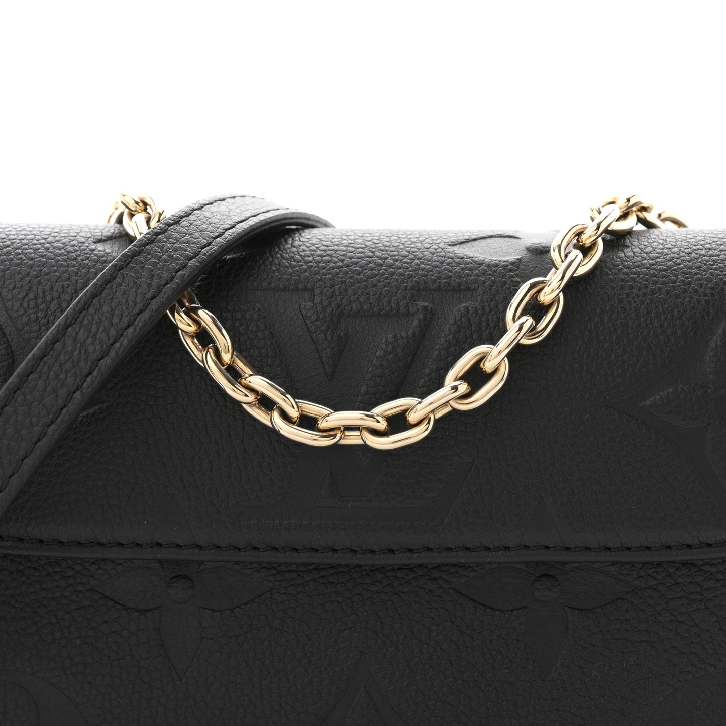 Empreinte Monogram Giant Ivy Wallet On Chain Black