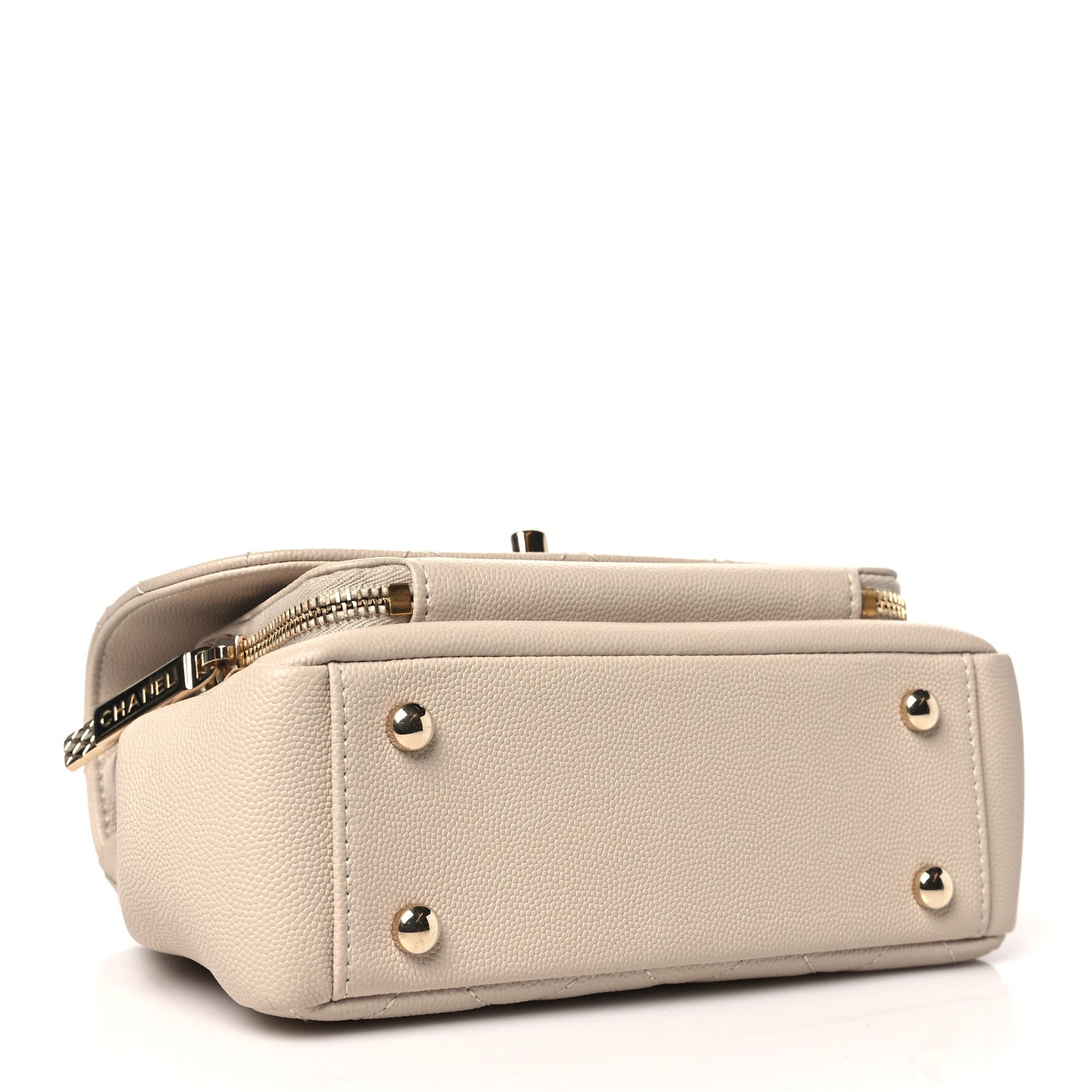Chanel Caviar Quilted Small Business Affinity Flap Beige 4 of 10
