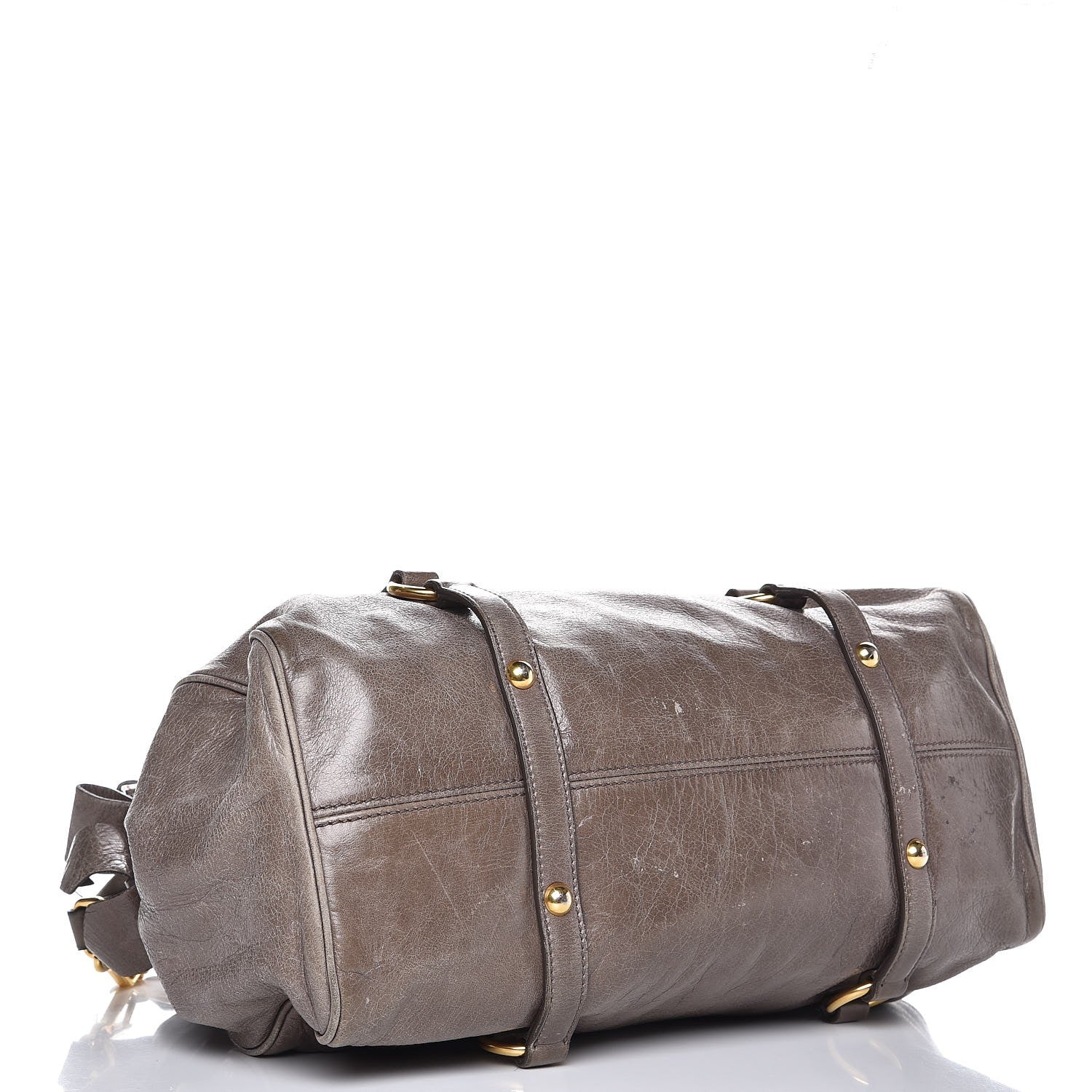 Miu Miu Vitello Lux Medium Bow Bag Fumo 4 of 11