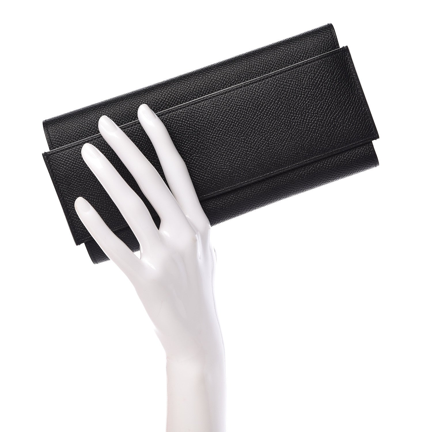 Hermes Epsom Passant Long Wallet Black 2 of 11