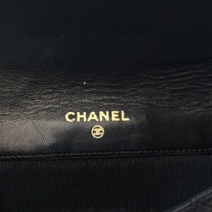 Chanel Calfskin Diamond Stitched Compact Wallet Black 7 of 12