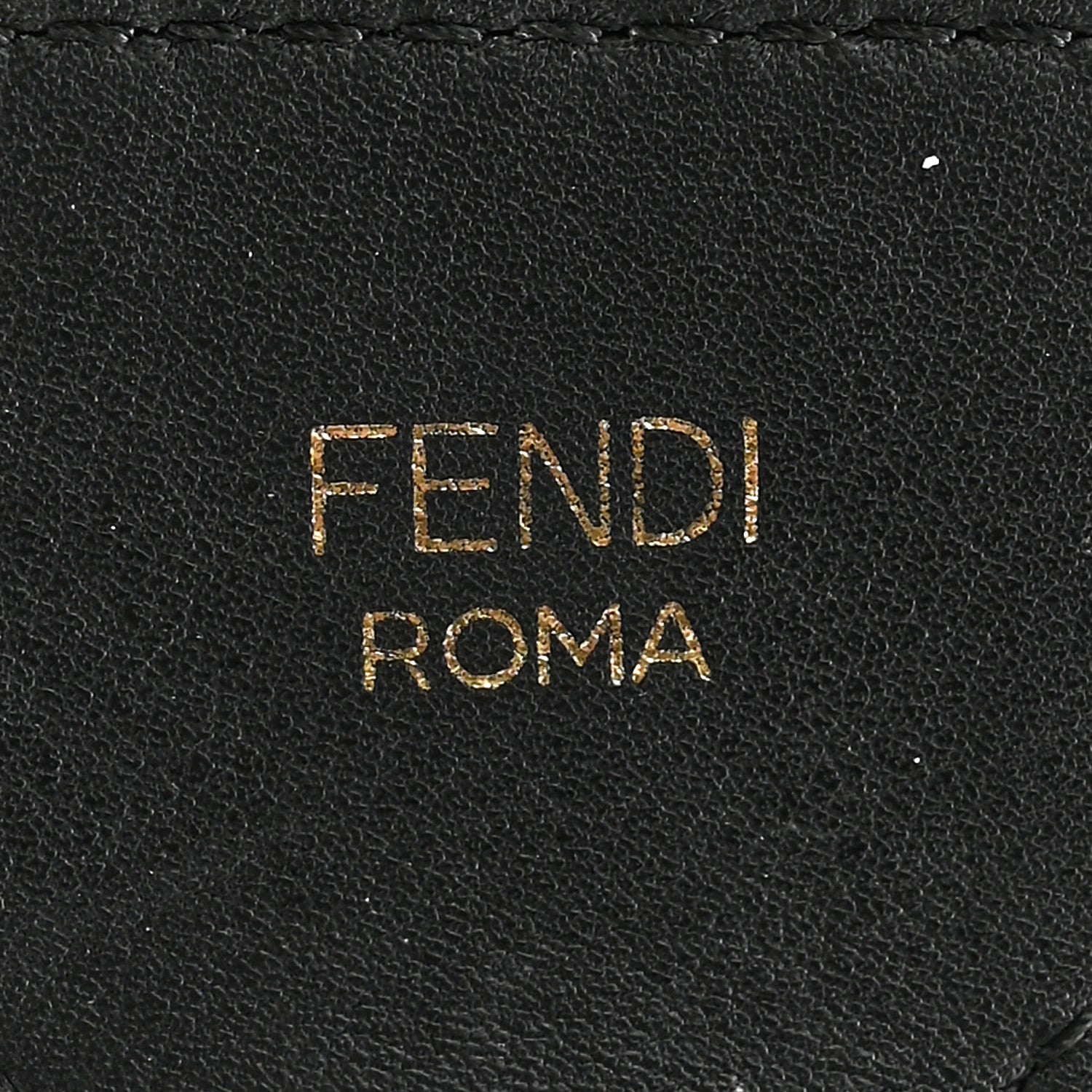 Fendi Ribbon Vitello Seta FF 1974 Adjustable Strap You Black 3 of 5