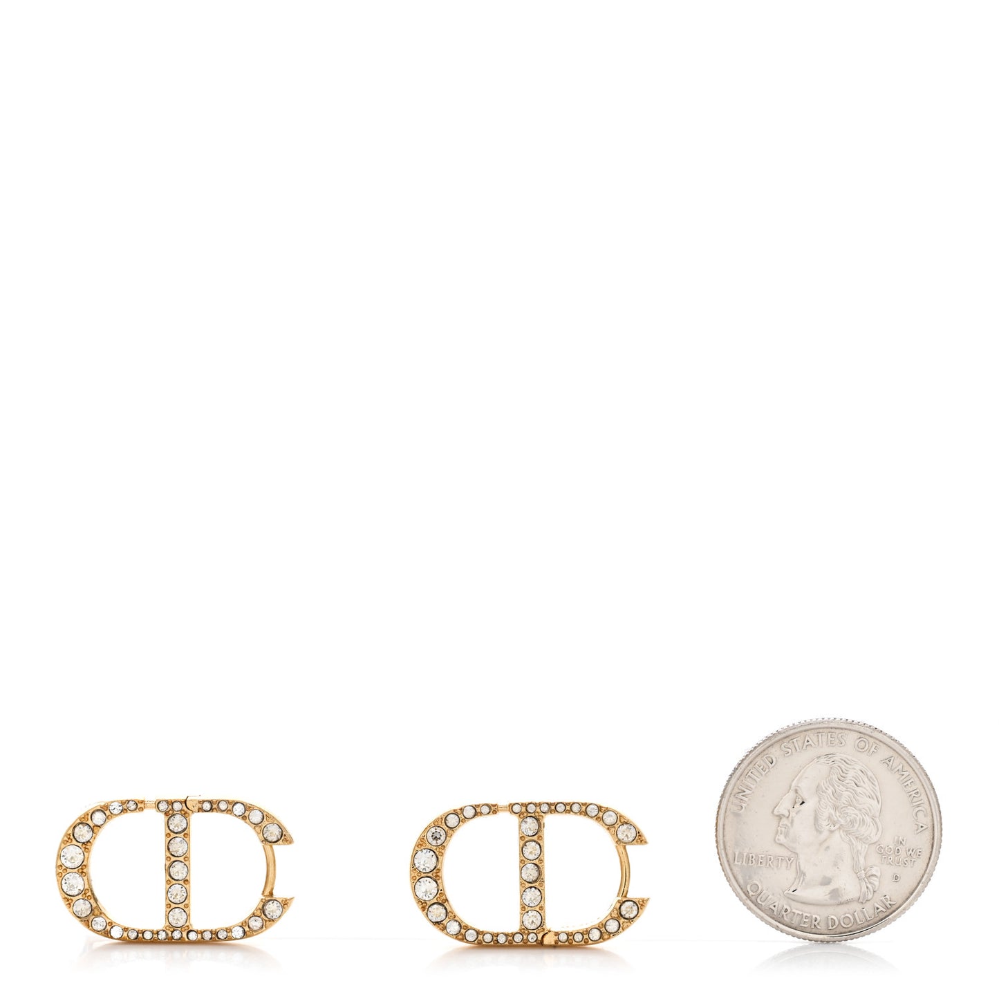 Crystal 30 Montaigne Earrings Gold