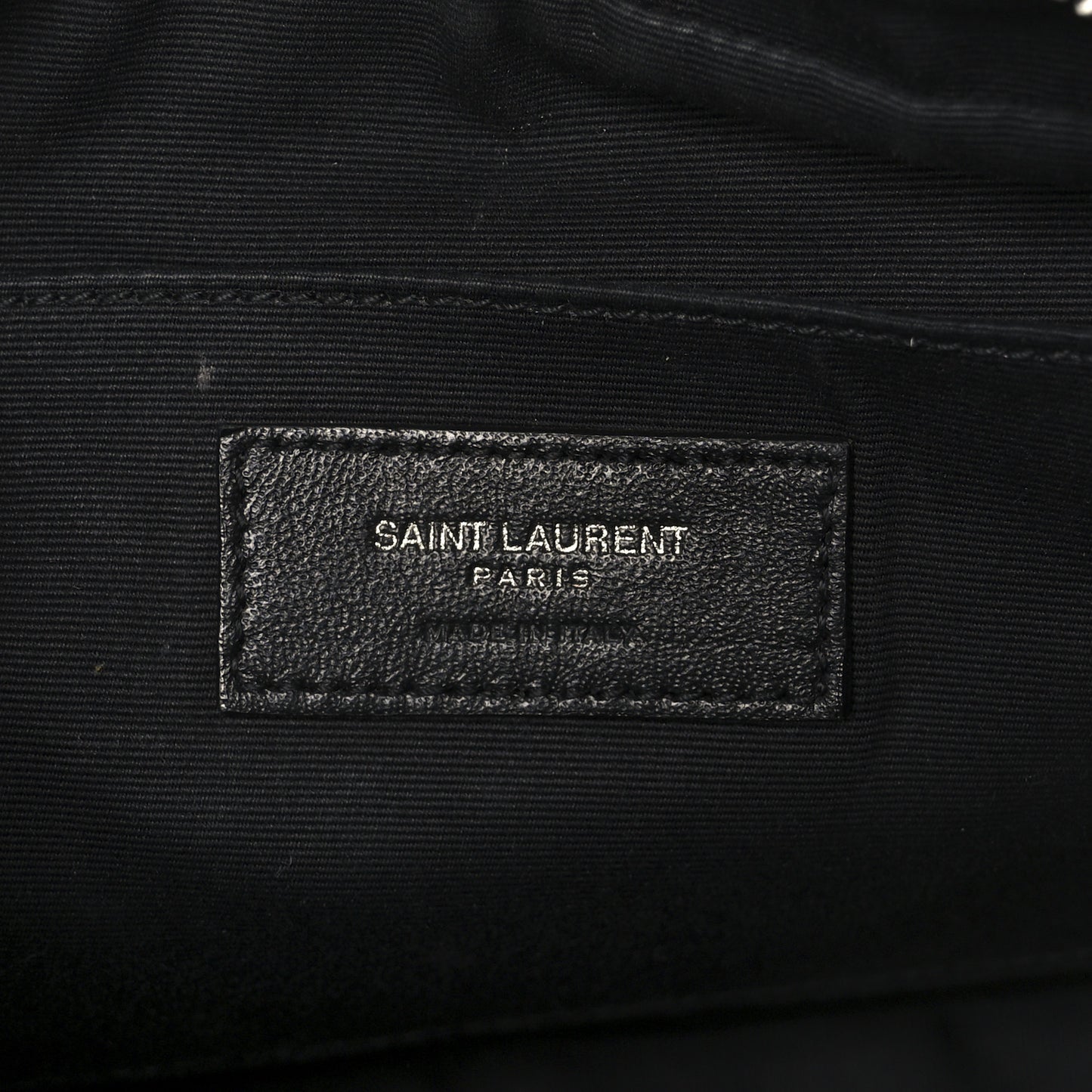 Calfskin Matelasse Monogram Monochrome Lou Camera Bag Black