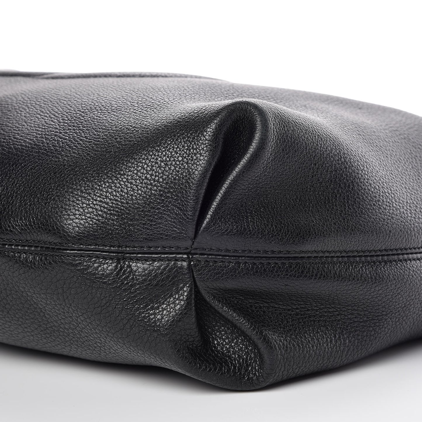 Pebbled Calfskin Soho Hobo Black