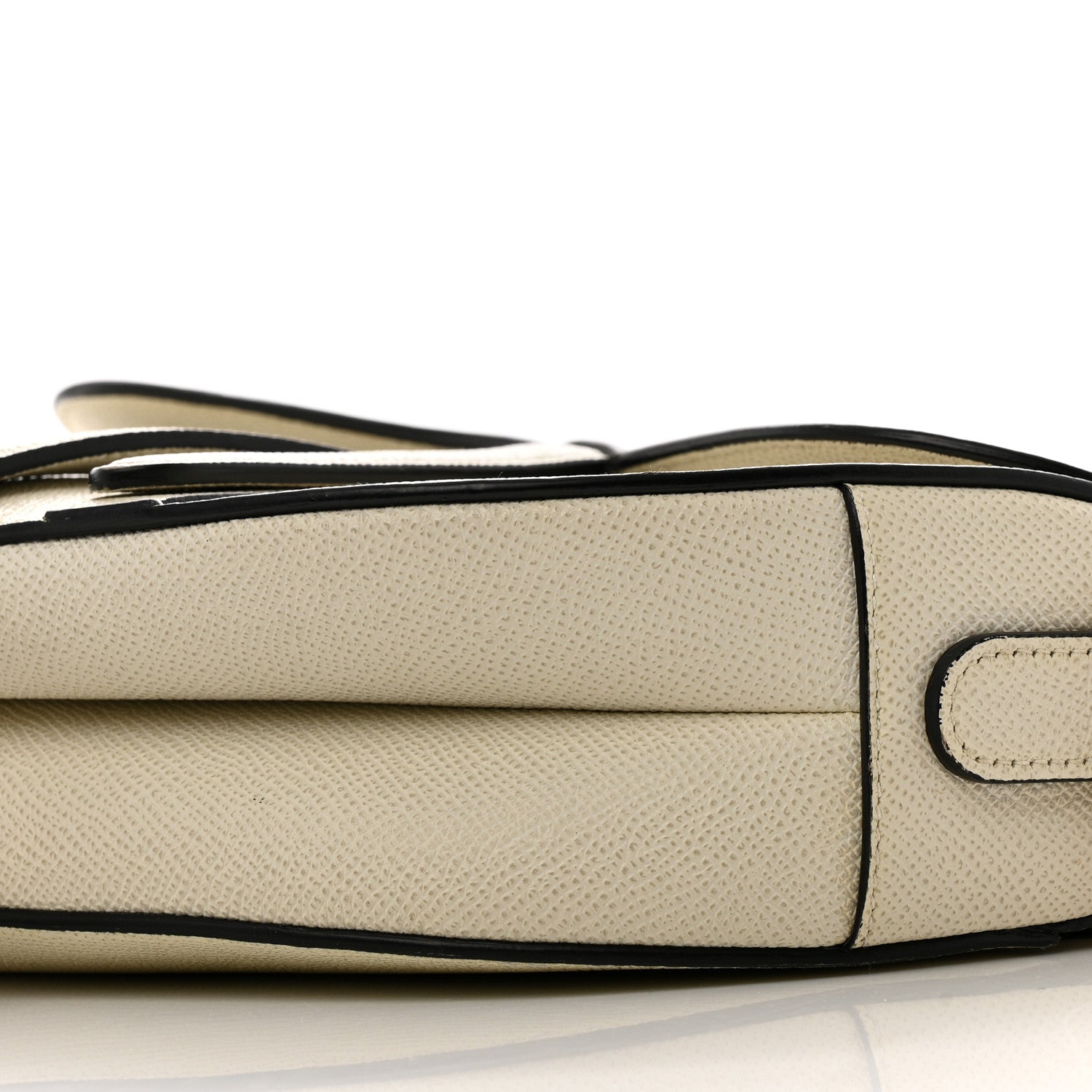 Christian Dior Grained Calfskin Saddle Bag With Strap Latte 10 of 15