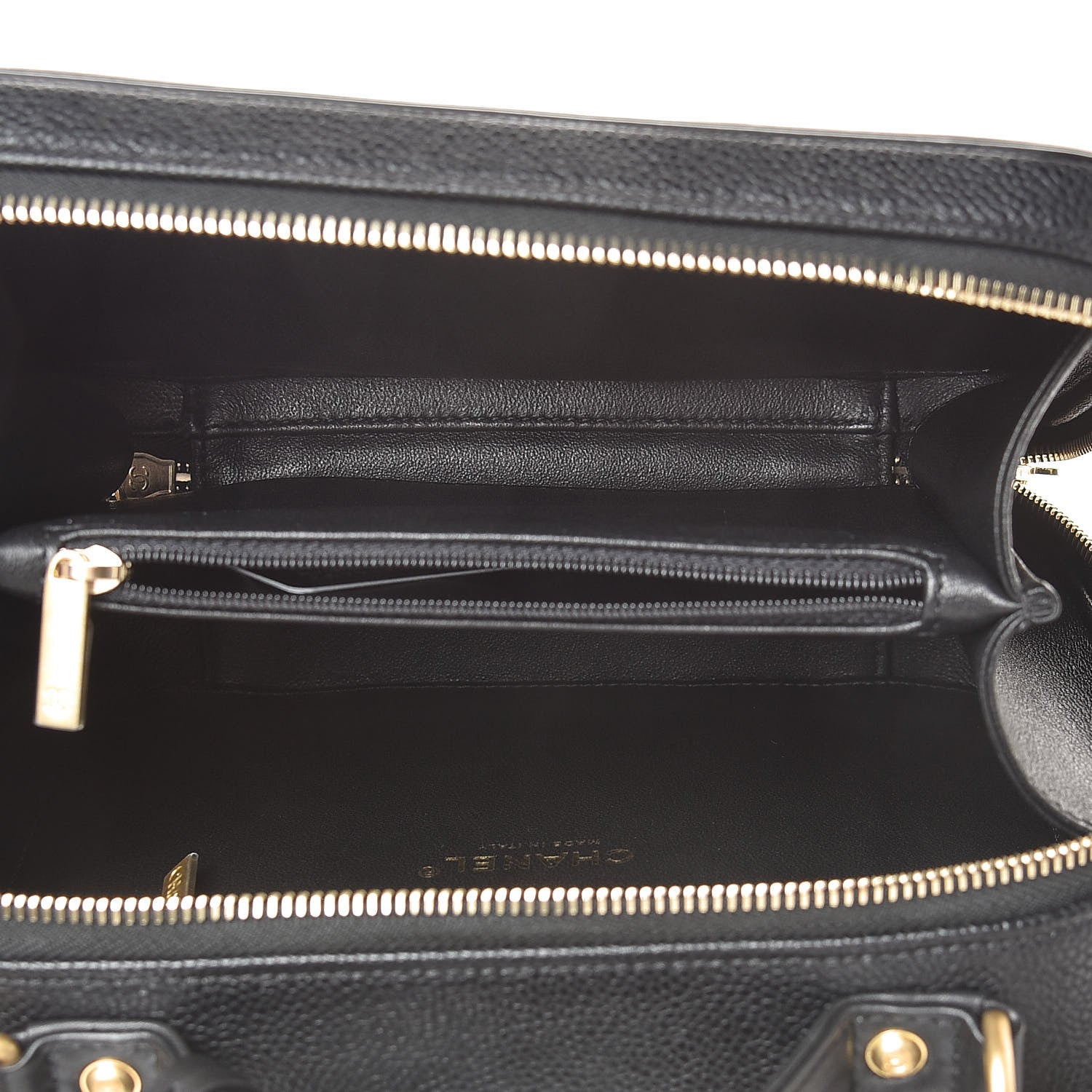 Chanel Caviar Quilted Medium CC Filigree Vanity Case Black 5 of 11