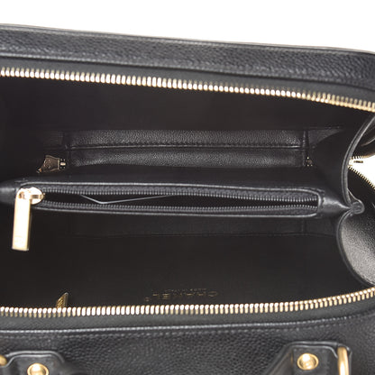 Chanel Caviar Quilted Medium CC Filigree Vanity Case Black 5 of 11