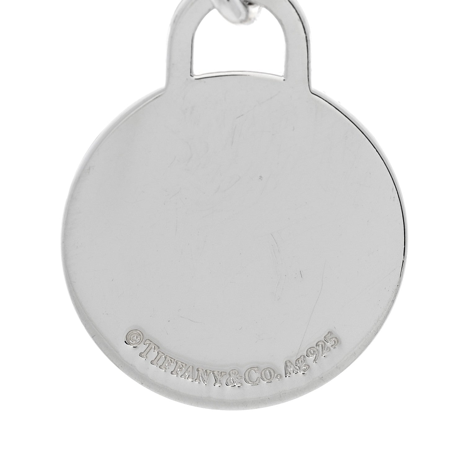 Tiffany Sterling Silver Round Tag Charm Bracelet 3 of 3