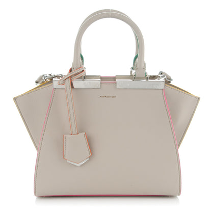 Fendi Vitello Dolce Mini 3Jours Tote Grigio Polvere 1 of 9