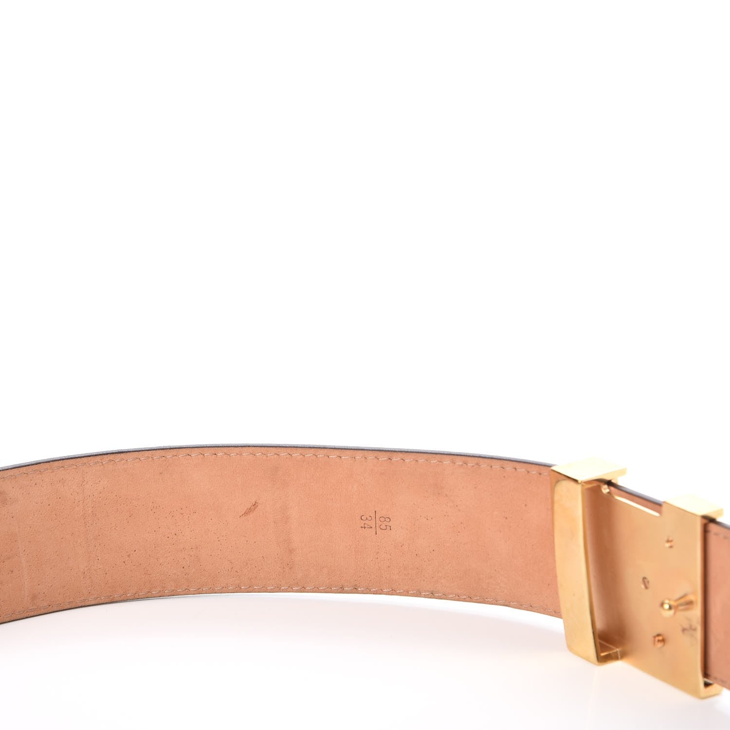 Louis Vuitton Monogram LV Initials Belt 85 34 8 of 11