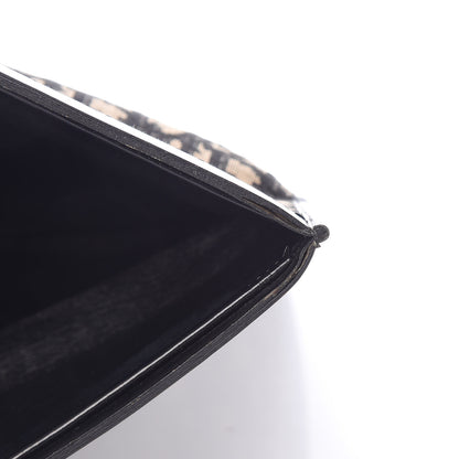Christian Dior Monogram Fold Over Clutch Black 11 of 17