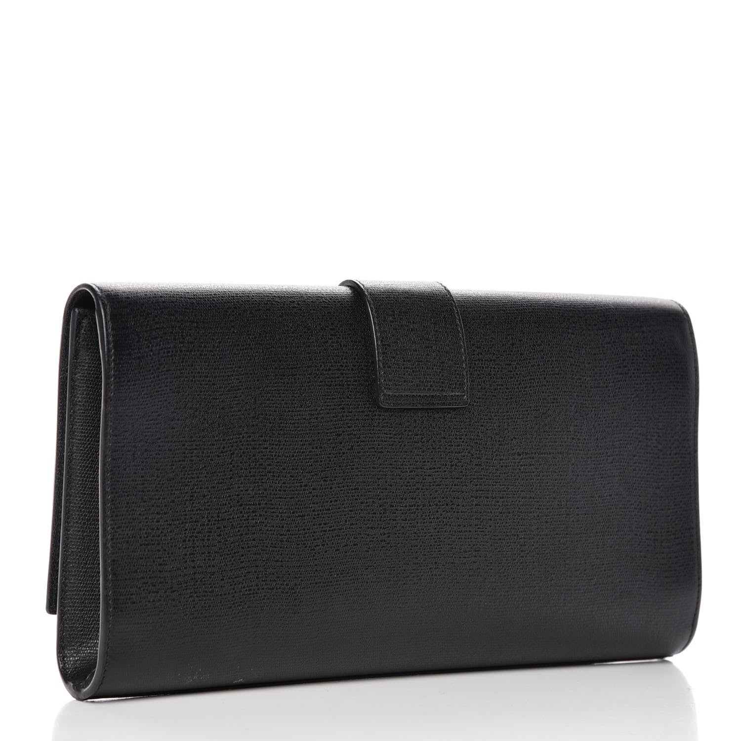 Saint Laurent Textured Calfskin Classic Y Ligne Clutch Black 3 of 9