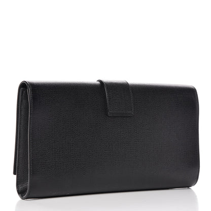 Saint Laurent Textured Calfskin Classic Y Ligne Clutch Black 3 of 9