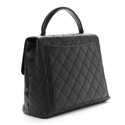 Chanel Caviar Quilted Jumbo Kelly Flap Black 3 of 11
