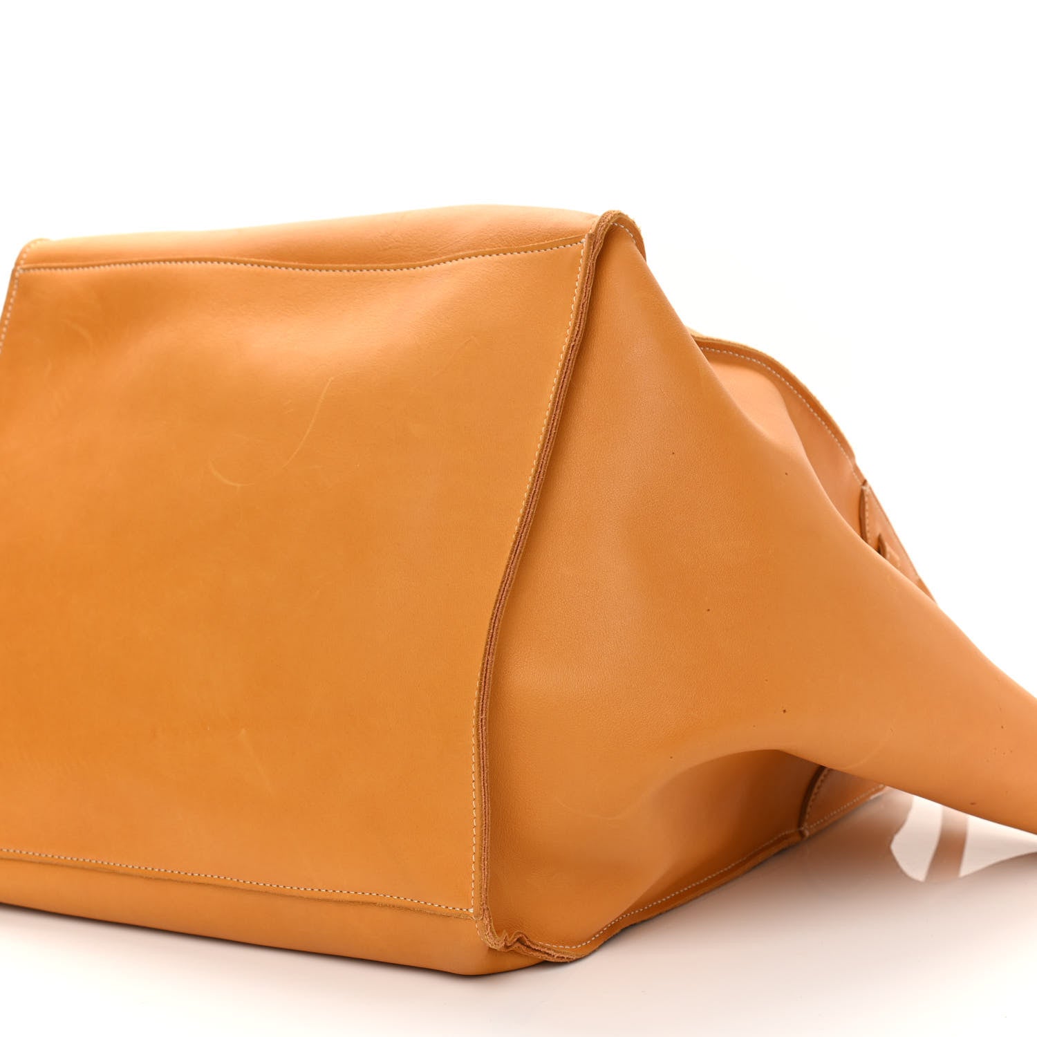 Celine Soft Bare Calfskin Medium Big Bag Dark Yellow 11 of 14