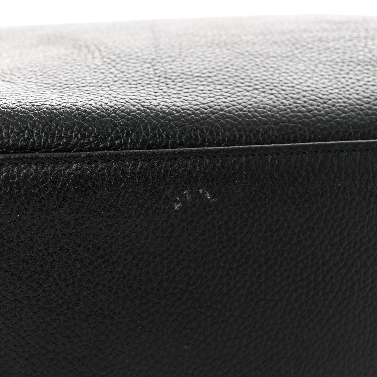 Calfskin Cerf Executive Shopper Tote Black