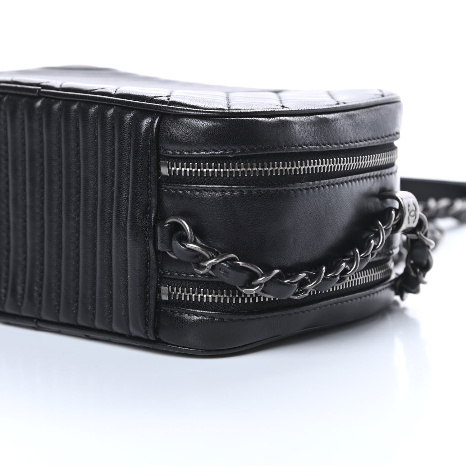 Chanel Lambskin Small Coco Boy Camera Case Black 11 of 13