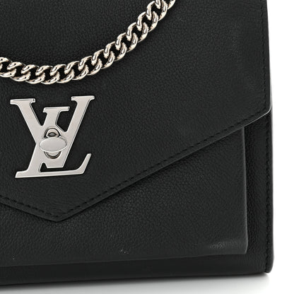 Louis Vuitton Soft Calfskin Mylockme Chain Bag BB Black 11 of 11